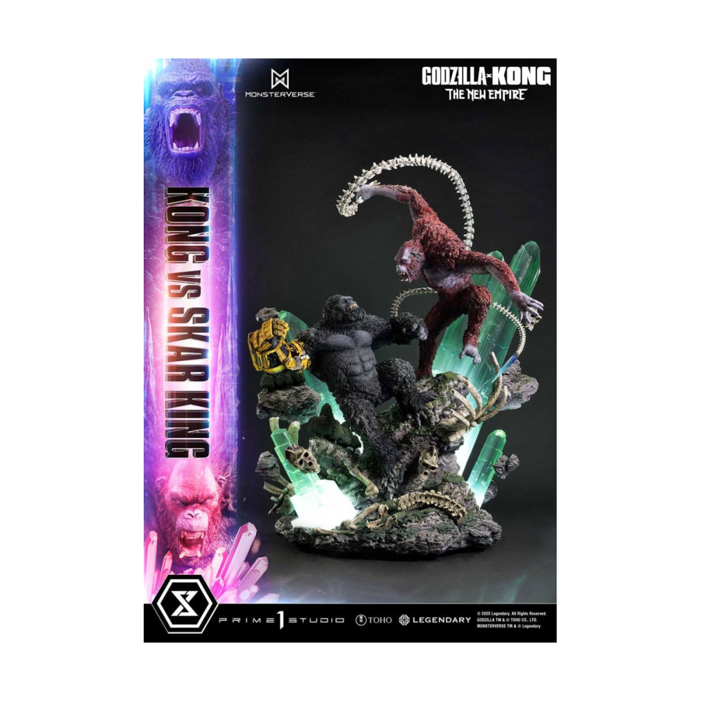 Belle Design: Godzilla x Kong: The New Empire statuette Ultimate Diorama Masterline Series Kong vs Skar King 104 cm