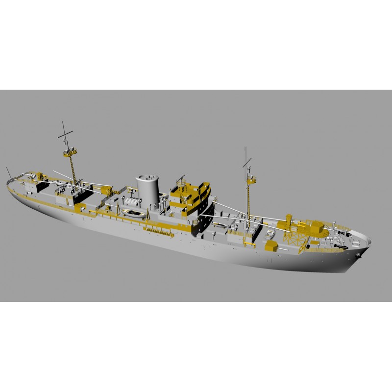 Élégante Univers style pop: Maquette Croiseurs auxiliaires français Victor Schoelcher