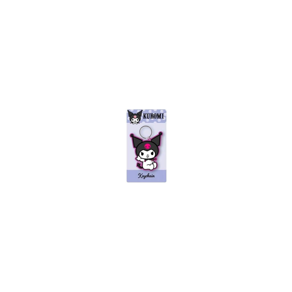Moderne Figurine: KUROMI - Violet - Porte-clés en Caoutchou