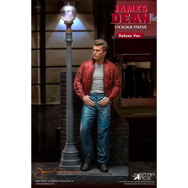Belle pièce style geek: James Dean statuette 1/4 Superb My Favourite Legend Series James Dean (Red jacket) Deluxe Ver. 52 cm