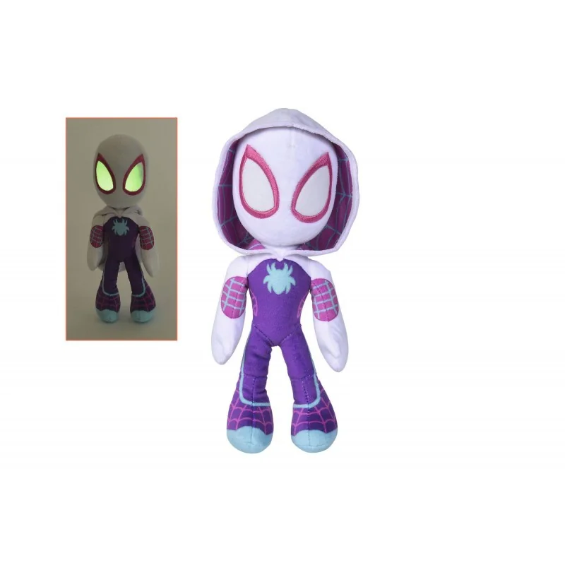 Pop Création belle présence: Marvel peluche Glow In The Dark Eyes Ghost Spider 25 cm