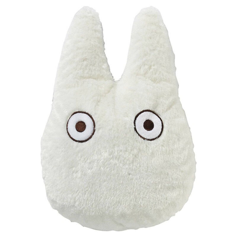 Rétro Décoration: Mon voisin Totoro coussin peluche blanc Totoro 24 x 25 cm