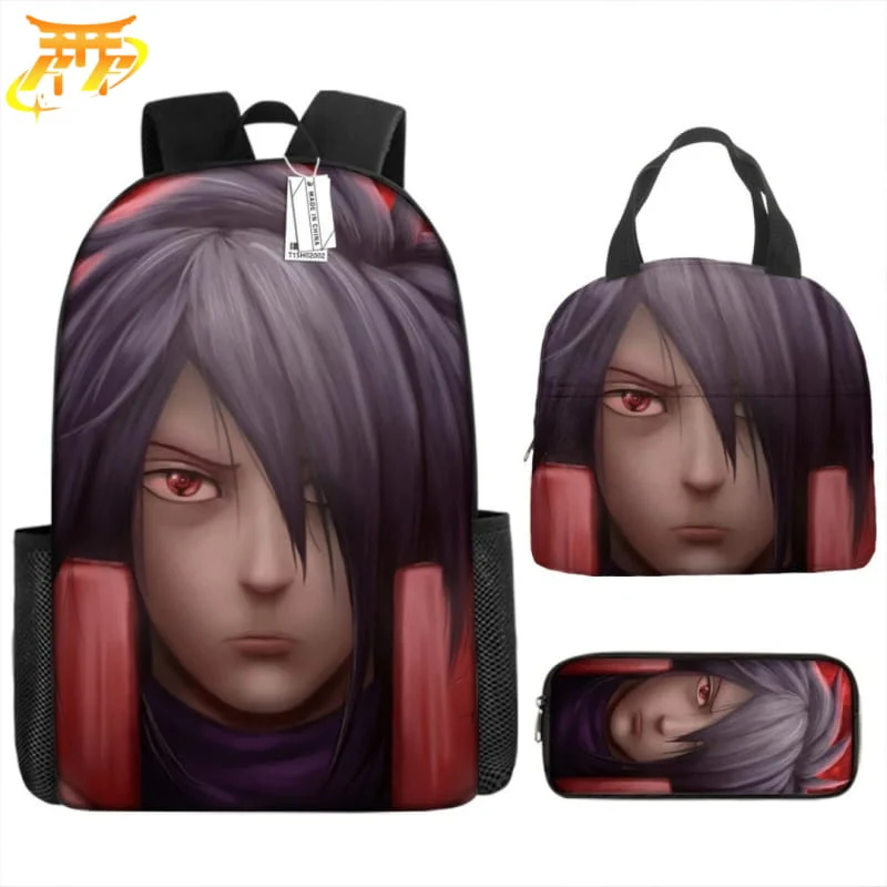 Rétro Figurine: Cartable avec Trousse et Sacoche Madara Uchiwa - Naruto Shippuden™