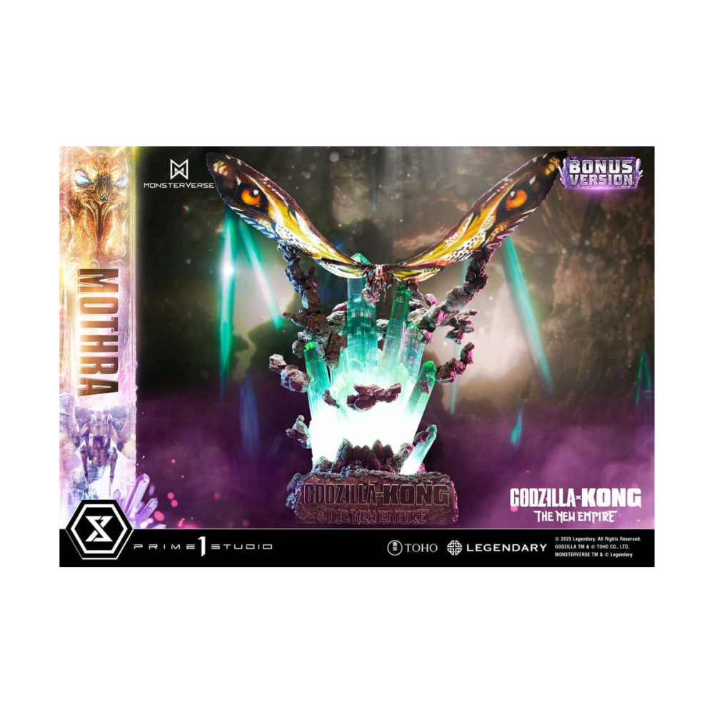 Jolie miniature pour cadeau: Godzilla x Kong: The New Empire - statuette Ultimate Diorama Masterline Series Mothra Bonus Version 113 cm