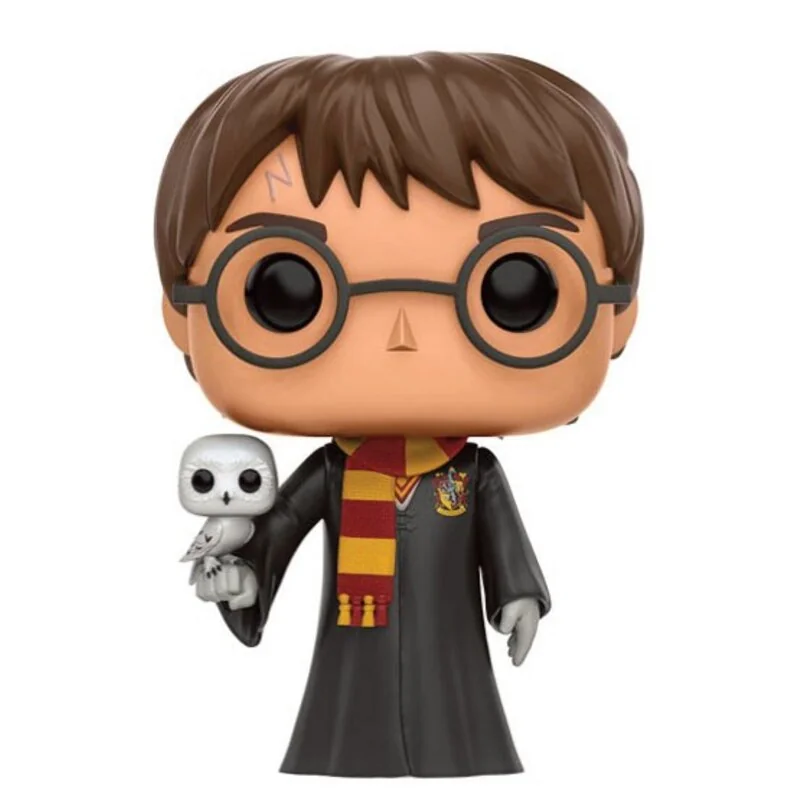 Statue look original: Harry Potter POP! Movies Vinyl figurine Harry with Hedwig 9 cm