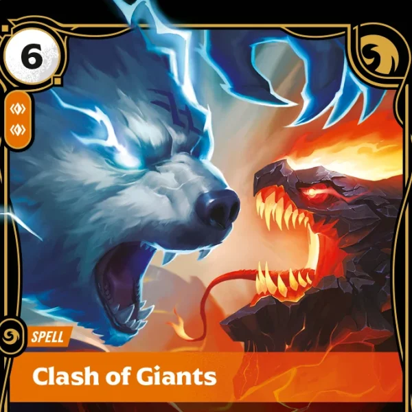 Objet pour déco: Riftbound - Carte Choc des titans FOIL (FR)