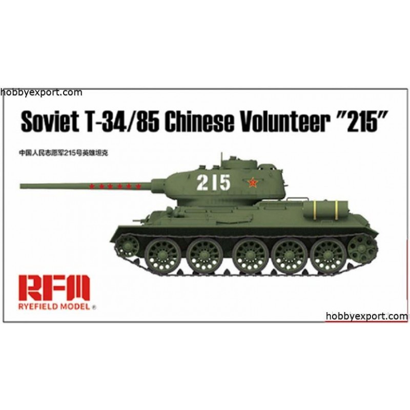 Belle Collection format compact: Maquette T34 85 no.183 volontaire chinois d'usine