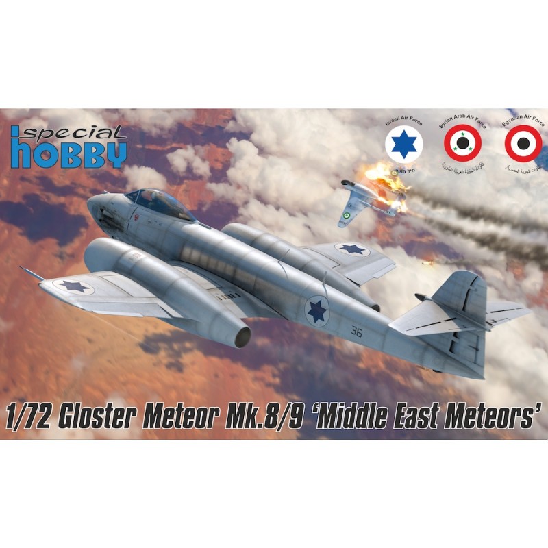 Objet pour vitrine: Maquette Gloster Meteor Mk.8/9 IAF 2022/04