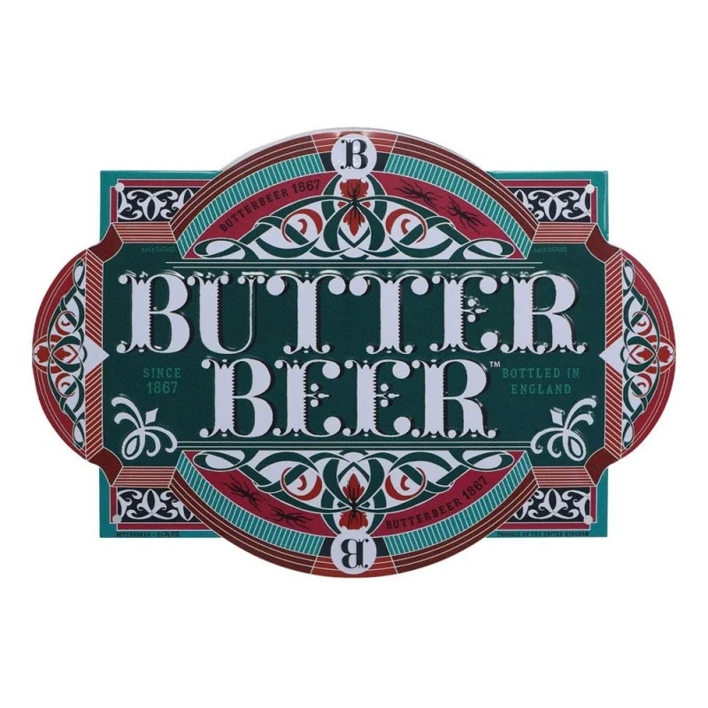 Élégante Création pour déco: Harry Potter panneau métal Butter Beer