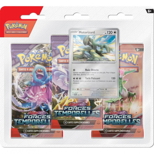 Soignée Décoration: Pokémon Tri-Pack EV05 Forces Temporelles Motorizard