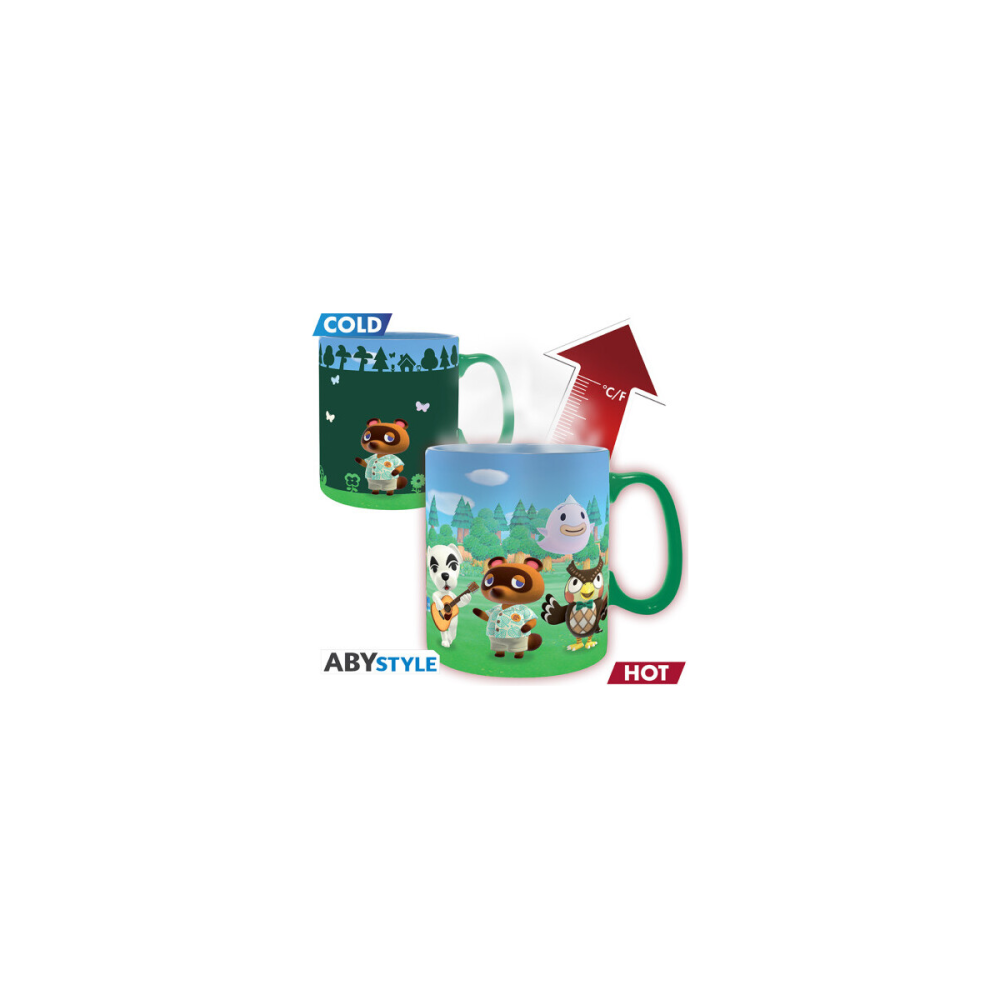 Belle Statue pour collection: ANIMAL CROSSING - Bienvenue sur l'île - Mug thermoréactif 460ml
