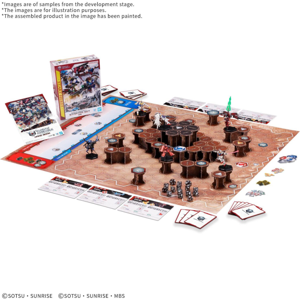 Charmante Vitrine: Jeu de plateau Gundam Assemble Starter Set 01