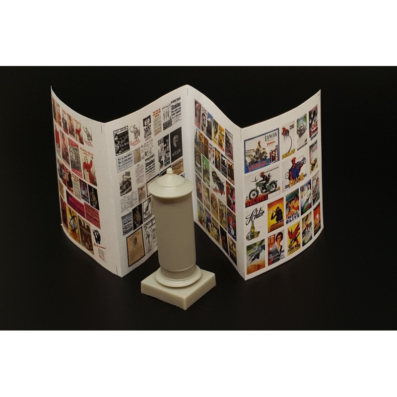Modèle vitrine à exposer: Colonne des affiches