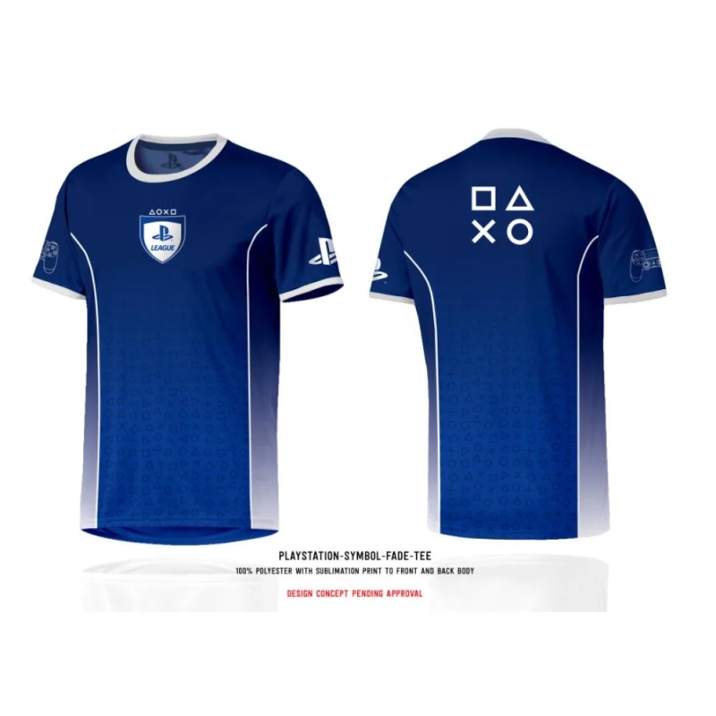 Classique Style look original: PLAYSTATION - T-Shirt Esport Jersey Playstation Symbol