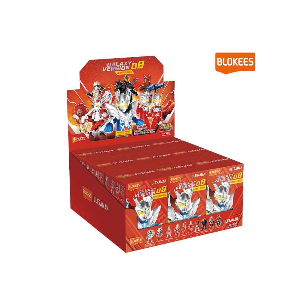 Compacte Style coin collection: Figurine Pop Ultraman Blokees Galaxy Version 08 Ultimate Shining assortiment 9pcs