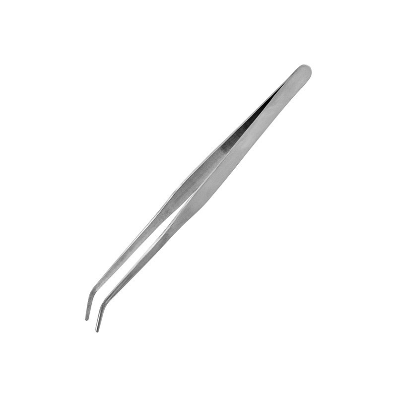 Belle déco pour collection: PINCE INOX COURBE FORTE 175mm