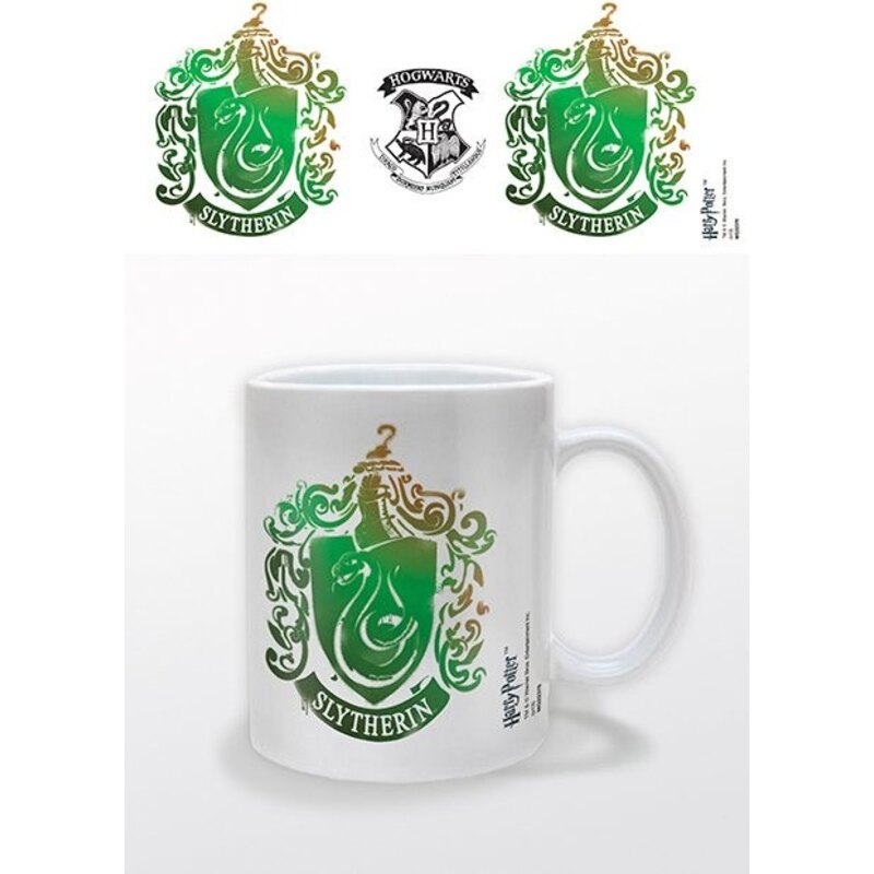 Objet style rétro: Harry Potter mug Slytherin Stencil Crest