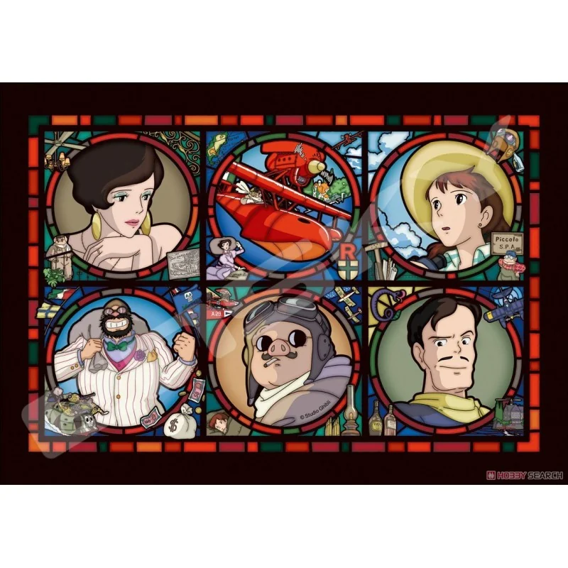 Créative Statue pour collection: Porco rosso 208 pcs stained glass puzzle