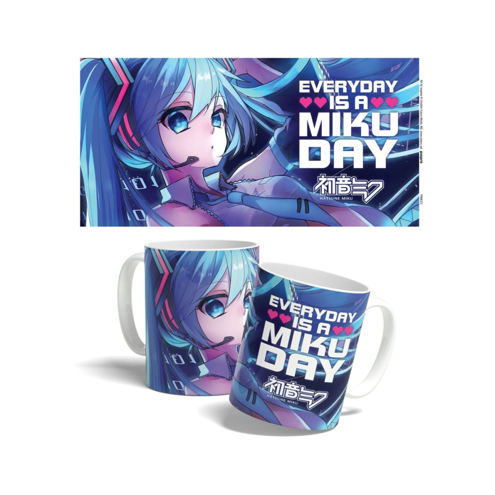 Artistique Style pour cadeau: Hatsune Miku mug Everyday is a Miku Day 325 ml