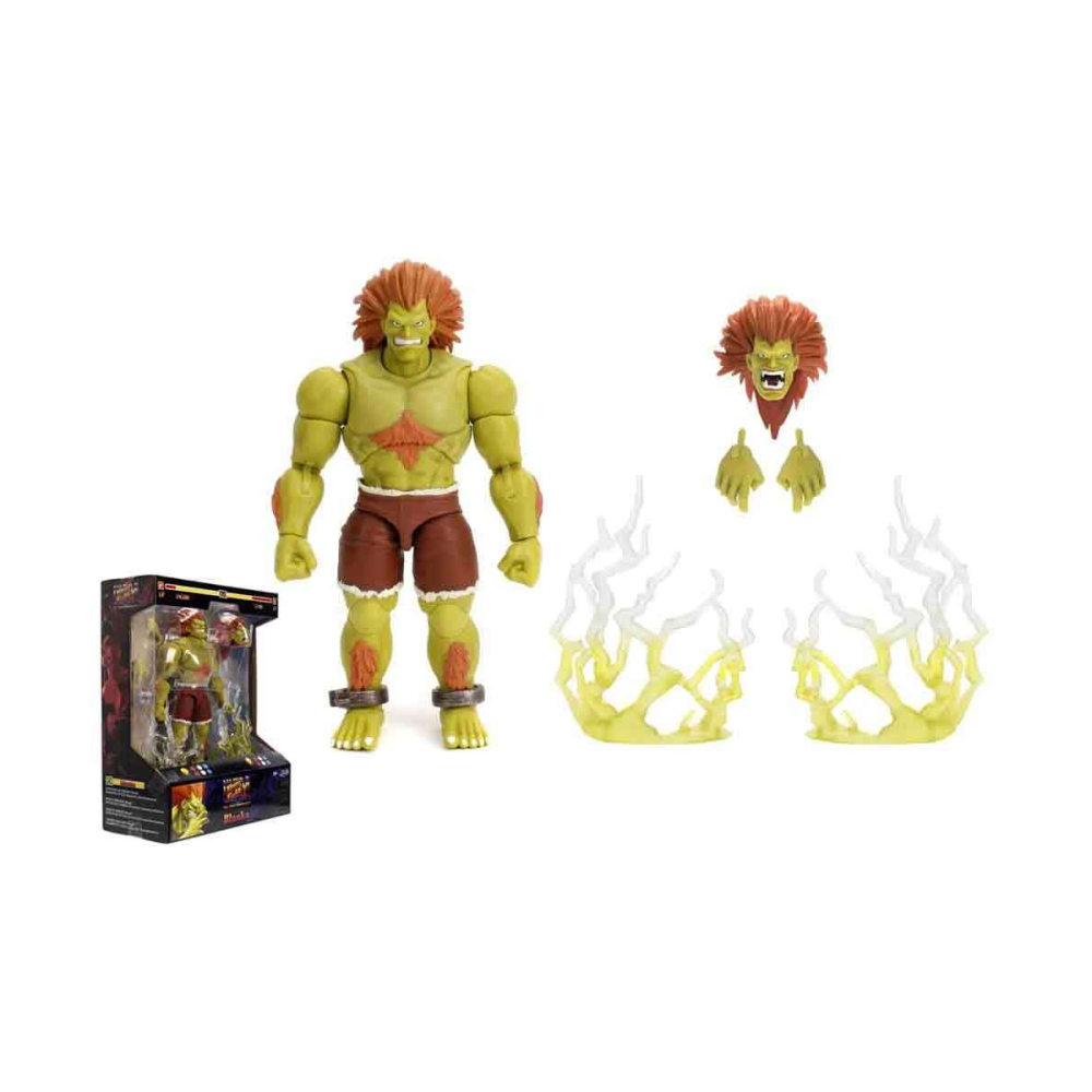 Soignée Design style pop: Figurine Street Fighter 2: Blanka - De Luxe Action Figure Scale 1:12