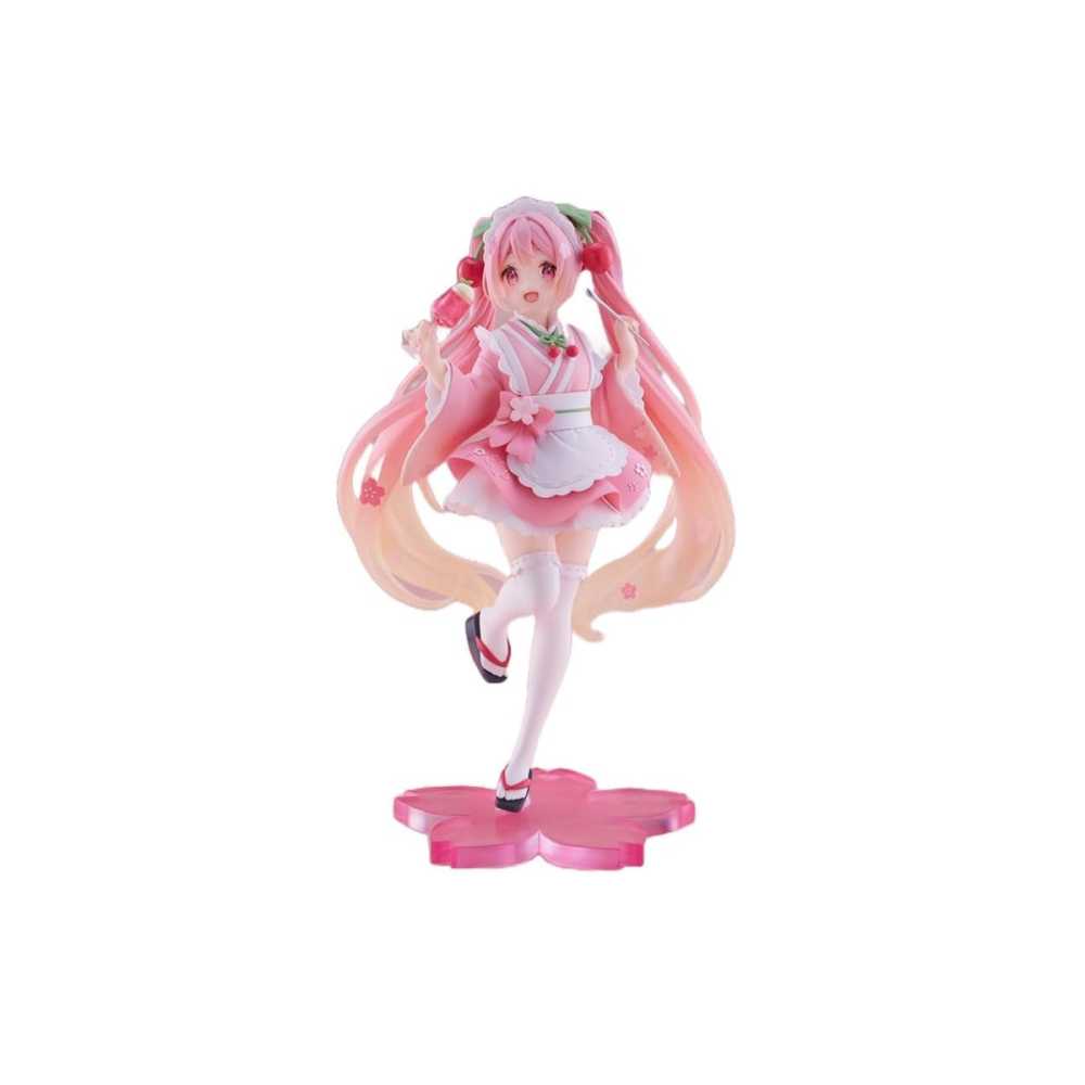Artistique Pièce pour étagère: Hatsune Miku Coreful Figurine Sakura Wafuu Kissa Ver.