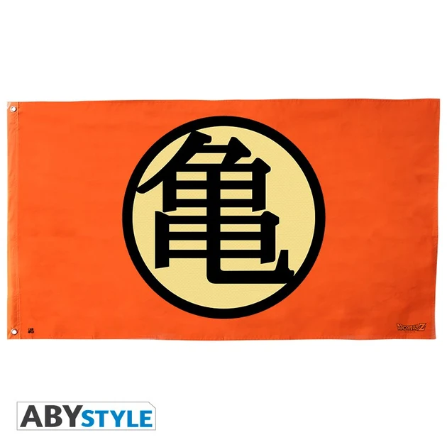 Originale Création style rétro: Dragon Ball - Drapeau - Kame symbol
