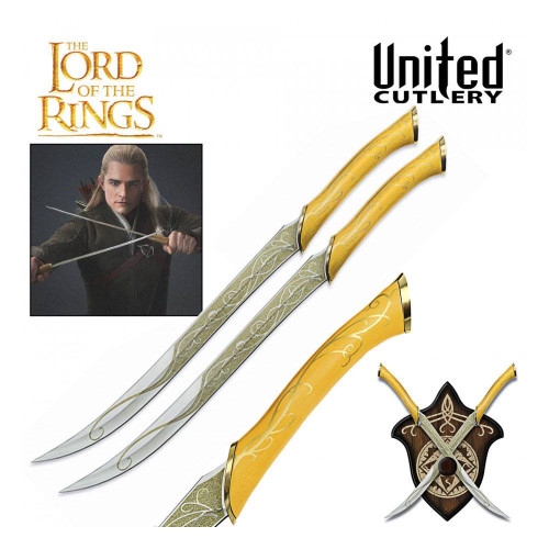 Visuelle Univers vitrine déco: Réplique 1/1 dagues Legolas Le Seigneur des Anneaux
