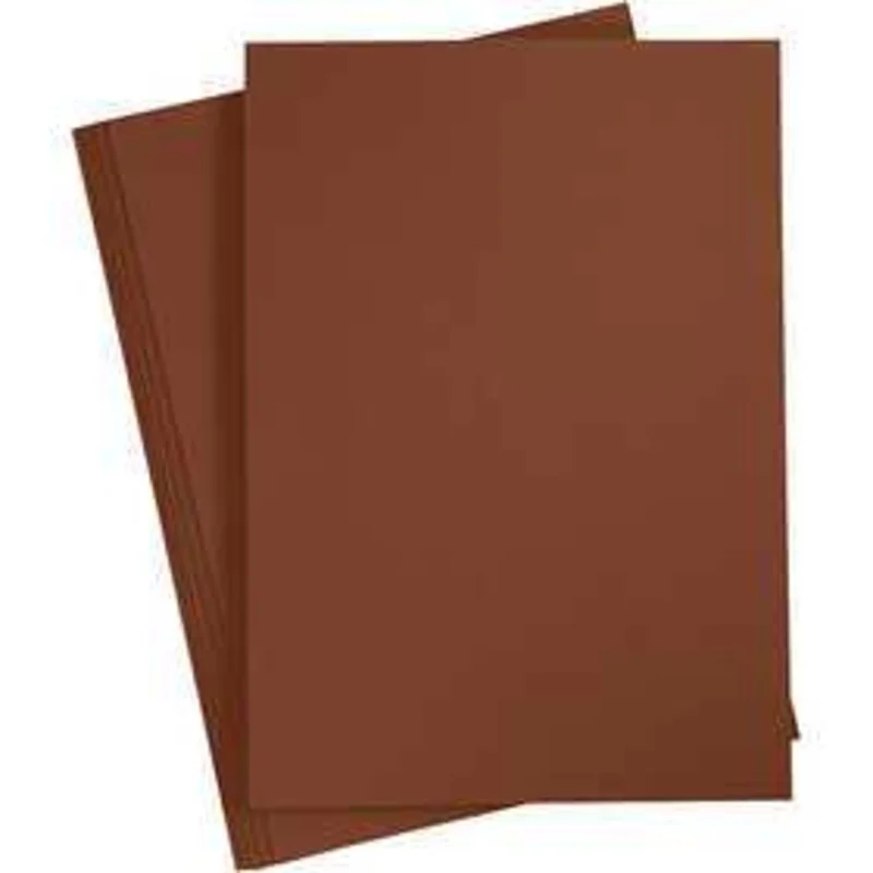 Création esprit collection: Papier Carton coloré, A4 210x297 mm, 180 gr, brun café, 20flles