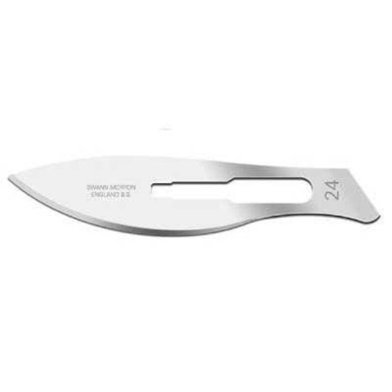 Pièce look soigné: No.24 Blade to fit SM9106 No.2 and SM9107 no.5 handle in pack of 50 blades.