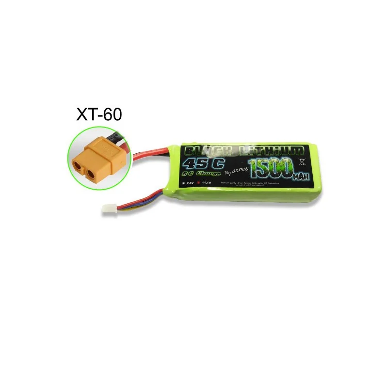Artistique Création look original: Batterie Lipo Accu LIPO pour appareil radiocommandé Accu LiPo Black Lithium 1500mAh 45C 3S XT-60