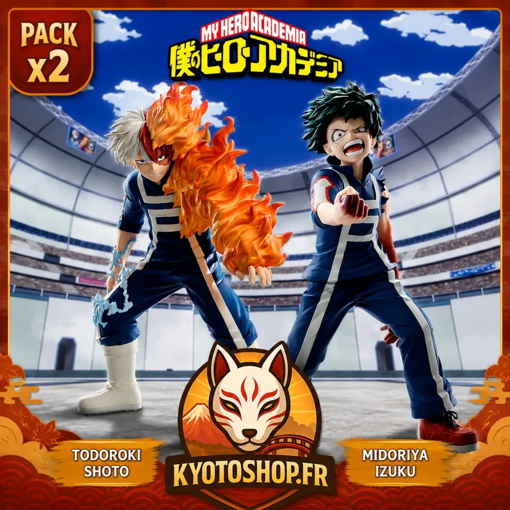 Classique Décoration: My Hero Academia The Amazing Heroes Figure Shoto Todoroki & Izuku Midoriya Sports Festival ver (PACK)