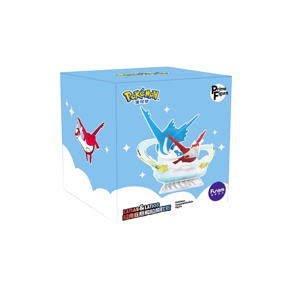 Pièce vitrine pour vitrine: Figurine Pokemon - Funism Prime Figure Diorama Latias & Latios 20cm
