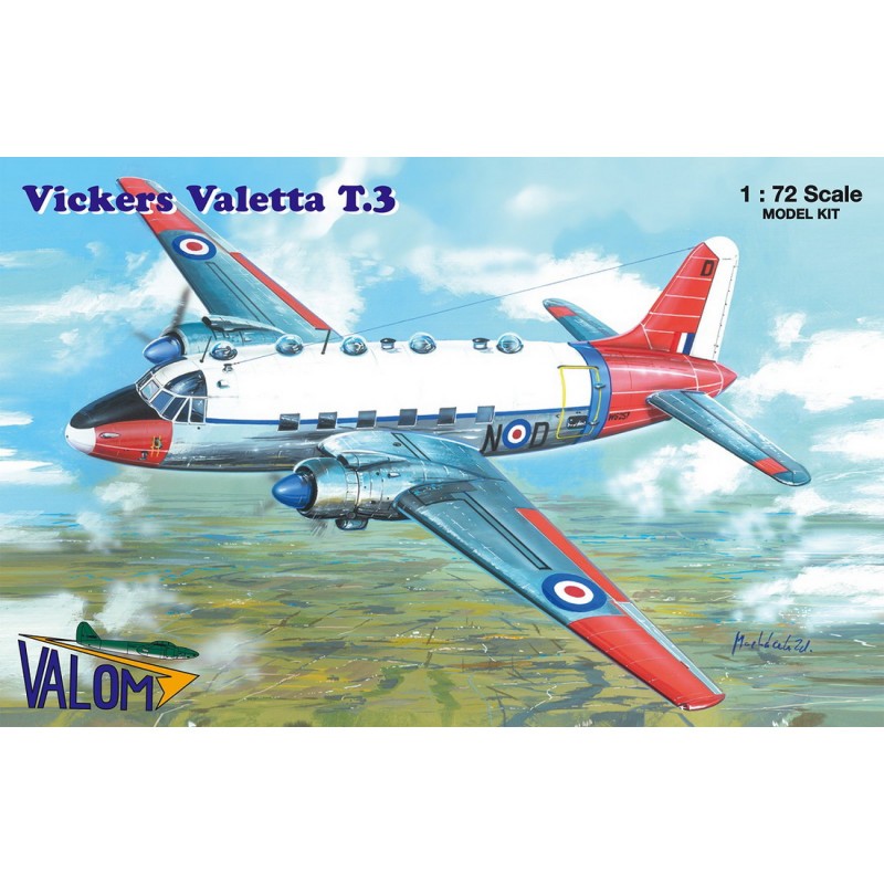 Belle Univers look soigné: Vickers Valetta T Mk.3 3 grappes + parties transparentes, frette p/e, parties en résine transparente (5x coupole), décalcomanies