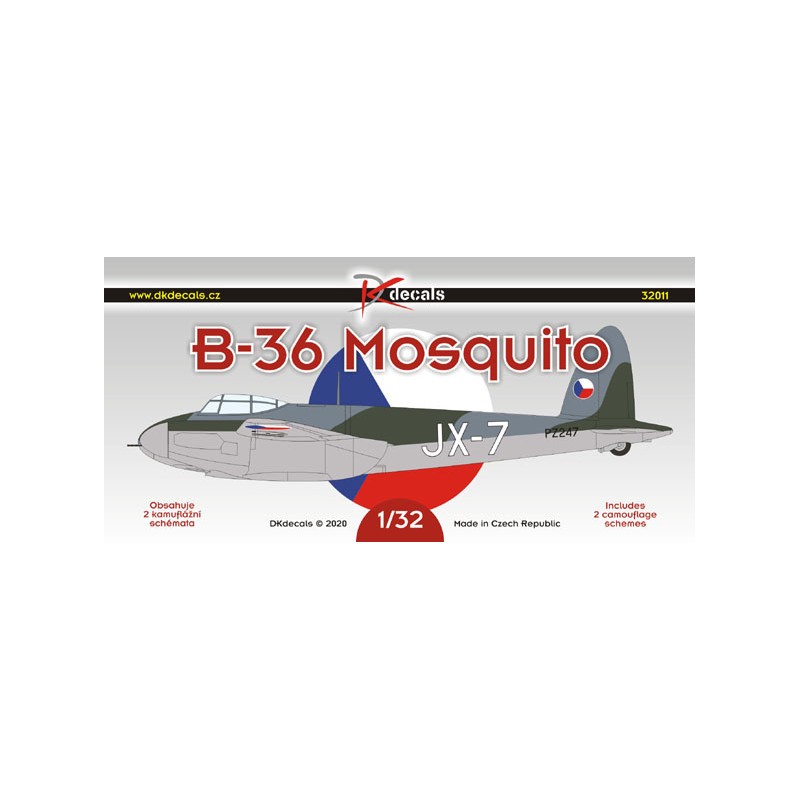 Vitrine pour cadeau: Décal de Havilland B-36 Mosquito en CzAF1. B-36 (Mosquito FB Mk.VI)