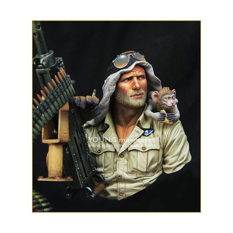 Artistique Sélection: Figurines British sas jeep gunner afrique du nord