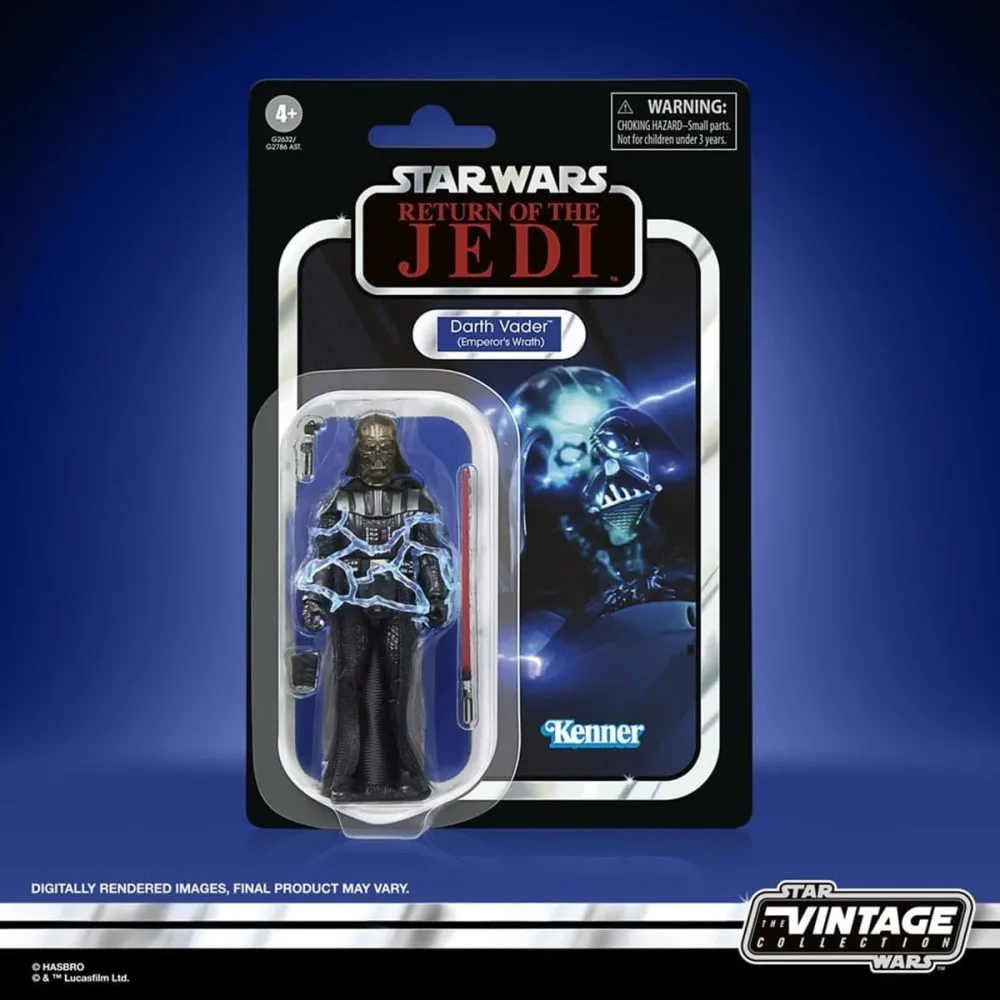 Rétro Décoration pour vitrine: Star Wars - Figurine Darth Vader (Emperor's Wrath) - Vintage Collection