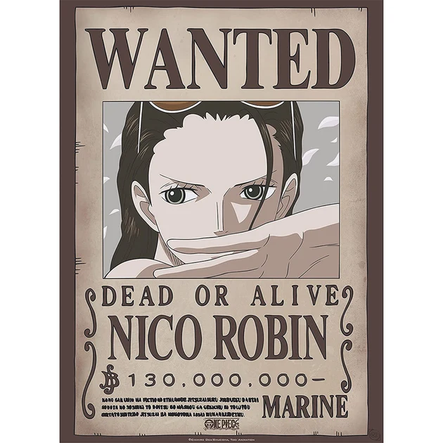 Moderne Décoration: One Piece - Poster - Wanted Robin