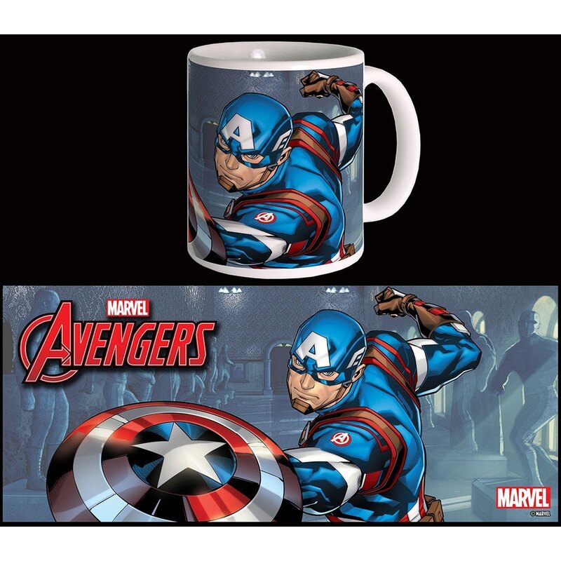 Charmante Décoration pour bureau: Avengers mug Captain America