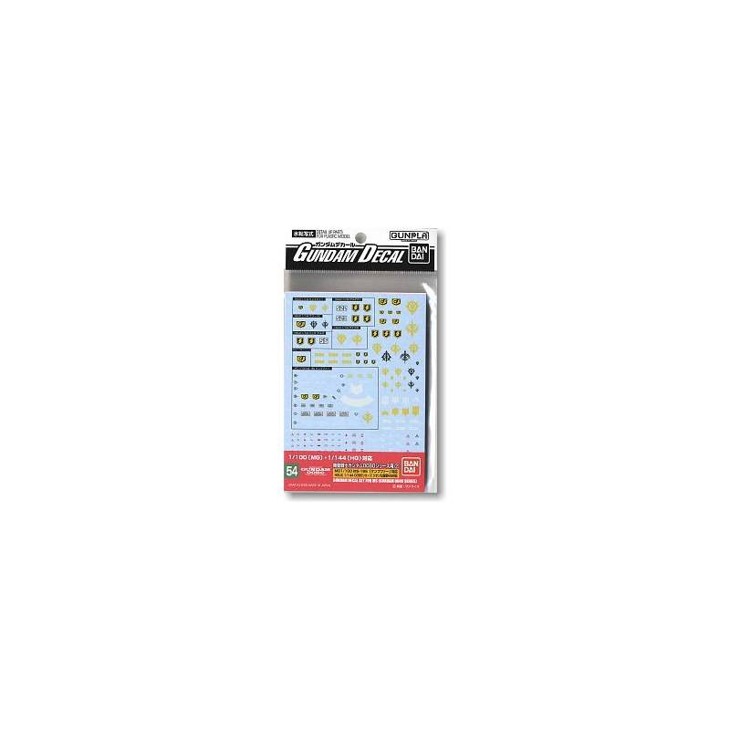 Figurine pour bureau: Gunpla GUNDAM - GUNDAM DECAL 054 - HGUC 0800 Série Zeon