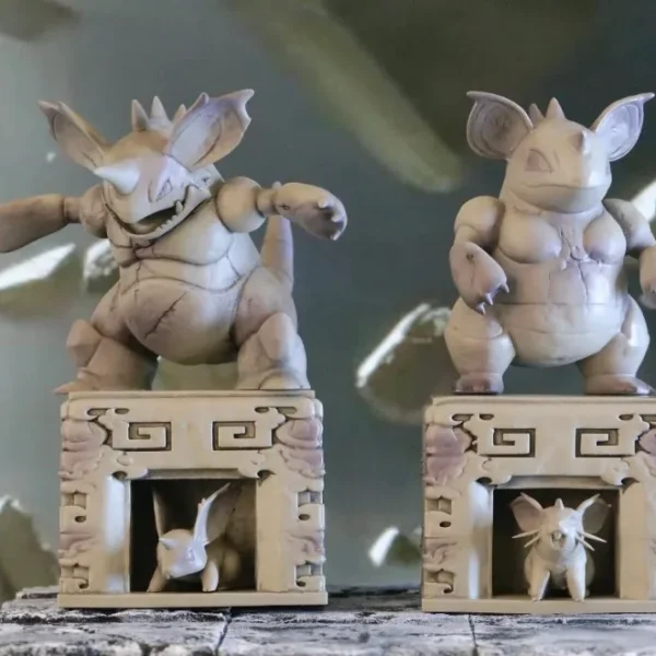 Artistique Décoration: [IN STOCK] Mini statue [SP] – Nidoran♀ & Nidorina & Nidoqueen & Nidoran♂ & Nidorino & Nidoking