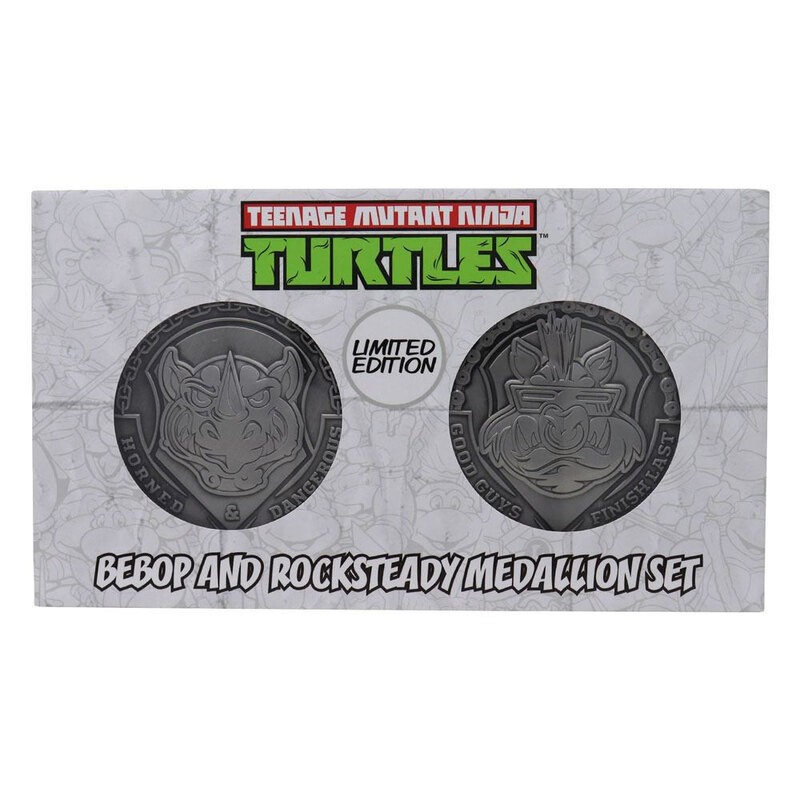 Création pour collection: Les Tortues ninja pack 2 médaillons Bad Guys Limited Edition
