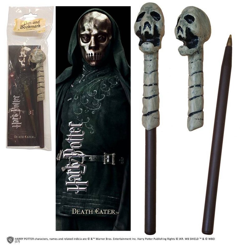 Belle déco style geek: Harry Potter set stylo à bille et marque-page Death Eater