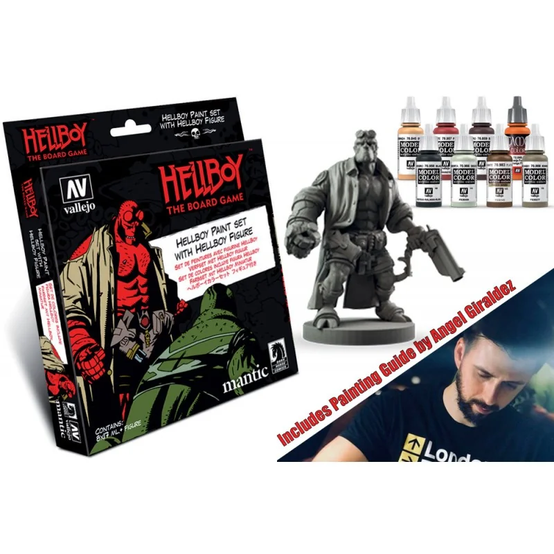 Belle pièce style pop: Miniature Hellboy paintset with figure