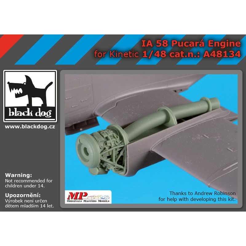 Visuelle Univers format compact: Accessoire Moteur FMA IA-58A Pucara (conçu pour être utilisé avec les kits Kinetic Model)