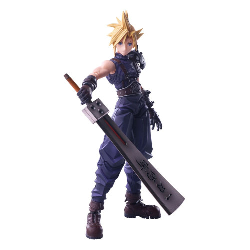 Pièce pour bureau: Final Fantasy VII Bring Arts figurine Cloud Strife Hardedge Ver. 15 cm - SQUARE ENIX