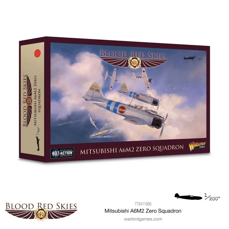 Figurine vitrine pour cadeau: Jeu de figurine Escadron Mitsubishi A6M2 Zero Blood Red Skies