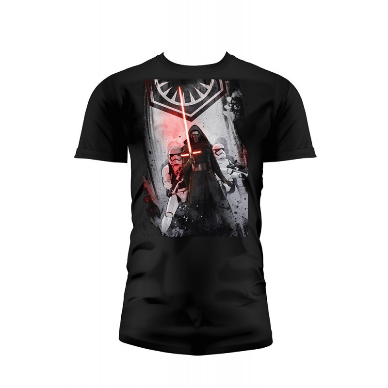 Détaillée Déco: T/s sw ep7 premier ordre garçon noir