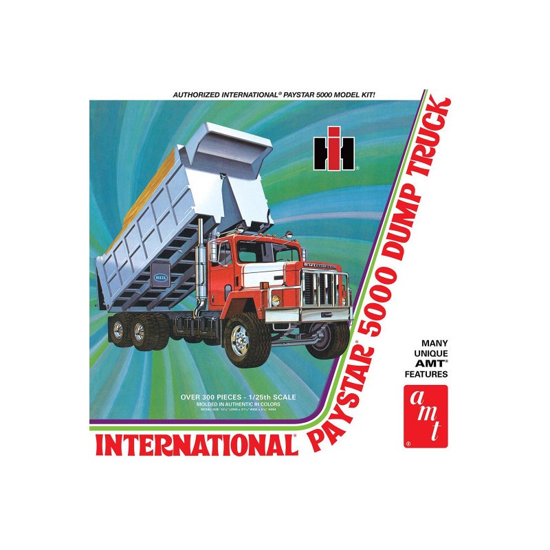 Modèle pour bureau: Maquette plastique de camion benne INTERNATIONAL PAYSTAR 5000 1:25