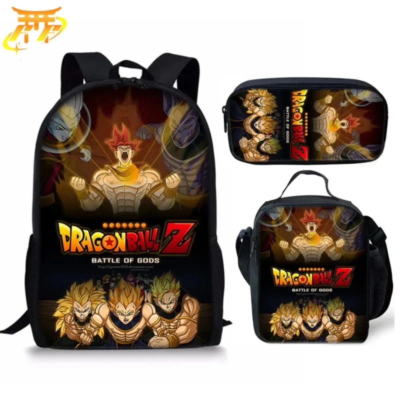 Modèle look soigné: Cartable avec Trousse et Sacoche Saiyan Légendaire - Dragon Ball Z™