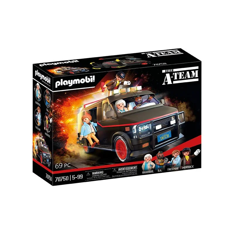 Détaillée Objet pour étagère: Playmobil Agence Tous Risques Fourgon